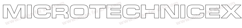 MicroTechnicExtendedRUSby Bold字体转换